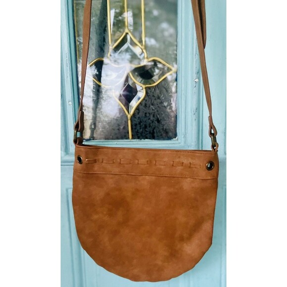 Women's Crossbody Bag Faux Leather Whipstitch by Twig & Arrow - Picture 9 of 10